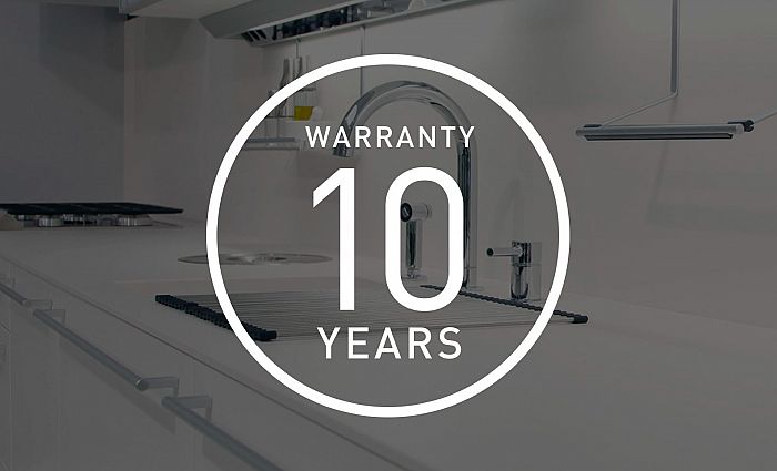 10 year warranty Techlam® Countertop